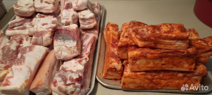 Сало домашнее соленое и копчёное