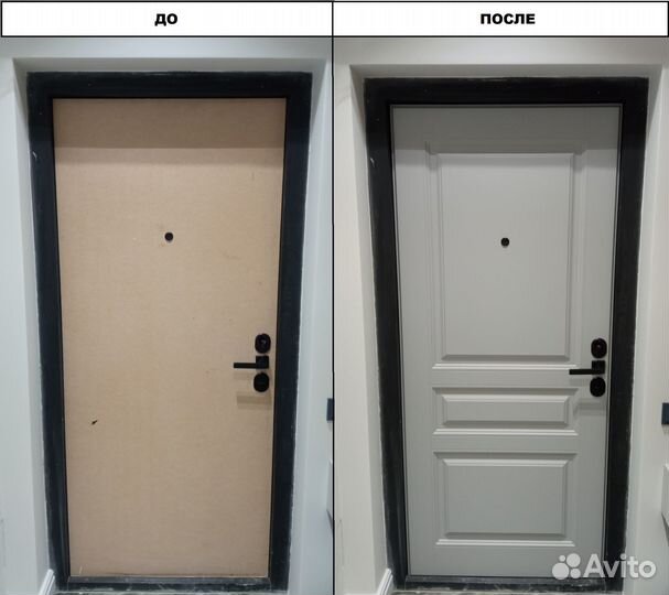 Установка мдф панелей, Обивка дверей,Замена замков