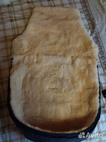 Зимний конверт на овчине в коляску Christ