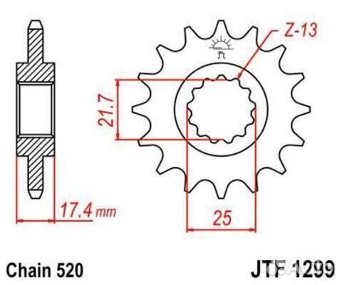 Звезда ведущая JTF1299 14