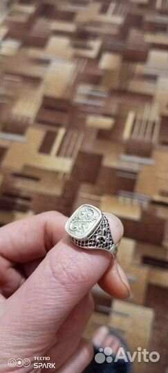 Мужская печатка серебро СССР