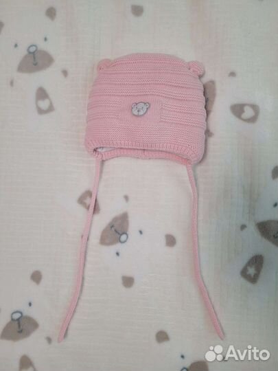 Шапка зимняя для девочки р. 40-42