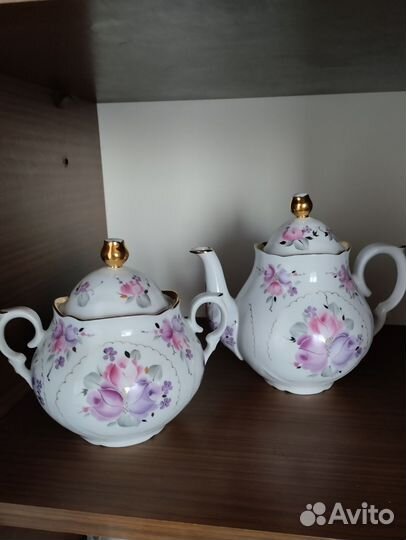 Заварочный чайник и сахарница в комплекте