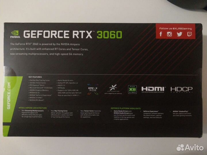 Видеокарта GeForce RTX 3060 12Gb