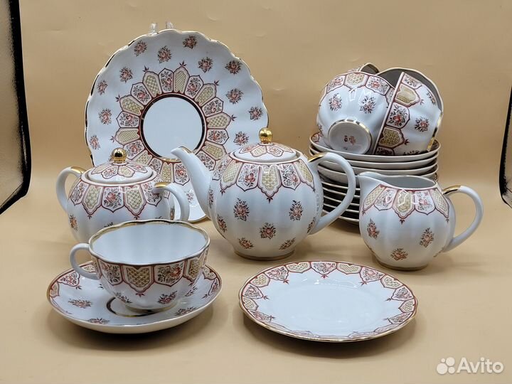 Сервиз чайный 20 пред Фриз фарфор лфз