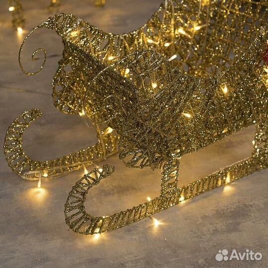 Новогодний олень светящийся