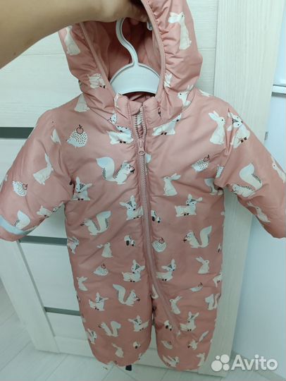 Зимний комбинезон 86 размер на девочку