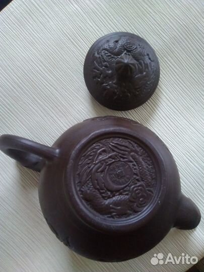 Глиняный заварочный чайник Китай, новый, 0.4л