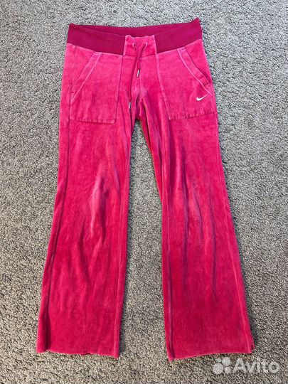 Велюровые штаны nike y2k