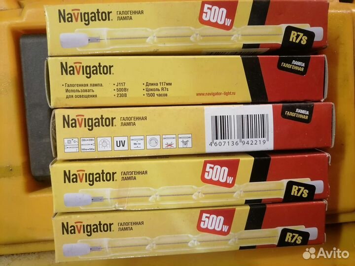 Лампы галогенные navigator J1117 R7S 230V 500W