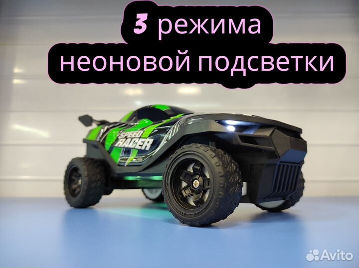 Машина на радиоуправлении для дрифта 4WD Green