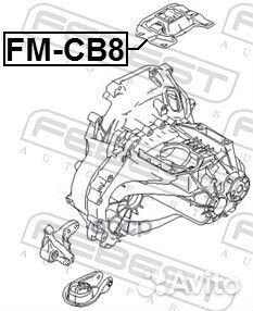 Опора кпп ford focus II верхняя FM-CB8 Febest