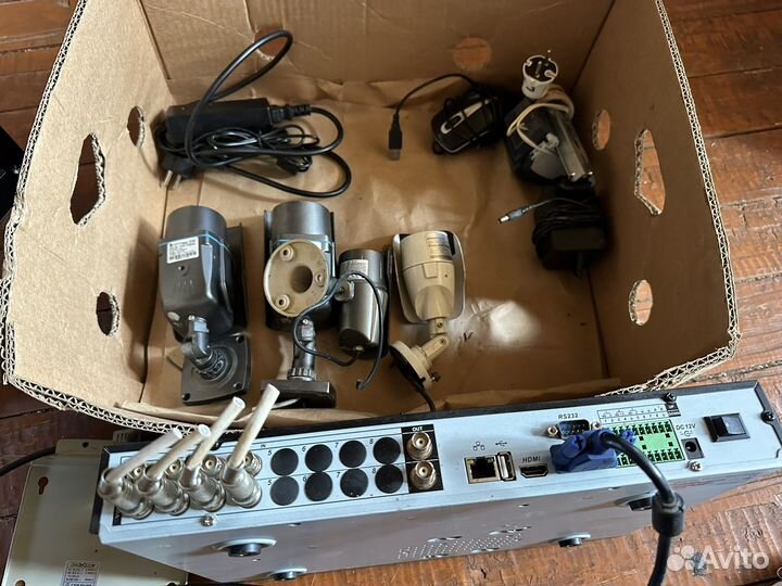 Комплект видеонаблюдения уличный б/у