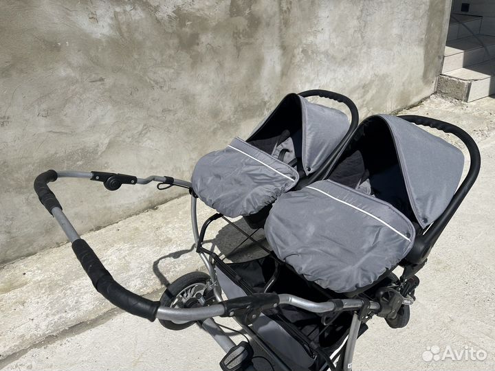 Коляска для двойни Mikado Tween Delux 3 в 1