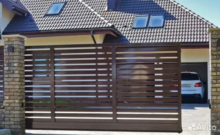 Откатные ворота на участок