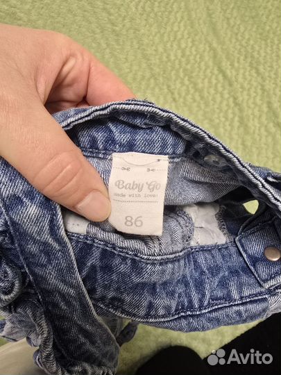 Джинсовый комбинезон 86