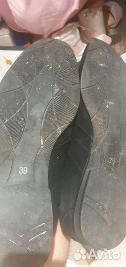 Туфли мужские замшовые 39