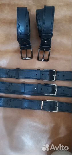 Мужской кожаный ремень ручной работы