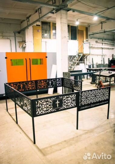 Оградки на могилу. Заводское производство