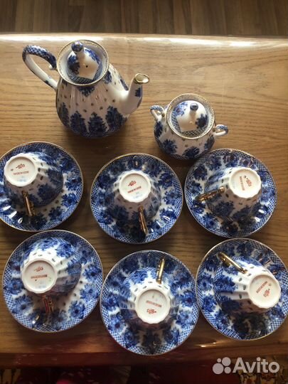 Чайная пара из сервиза гирлянда