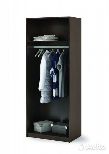 Шкаф распашной Басса (Бася) двухдверный со штангой