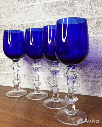 Фужеры хрустальные СССР гусь хрустальный