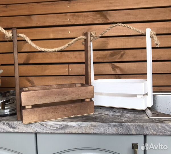 Деревянные ящики для флористики