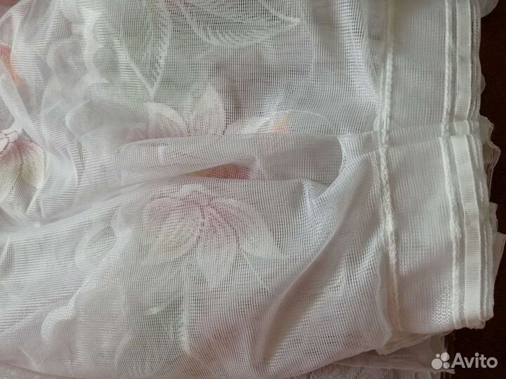 Тюль готовый 6,5 м *2,45м на шторной ленте