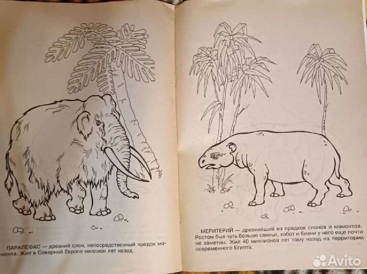 Раскраски динозавры винтаж 90е гг