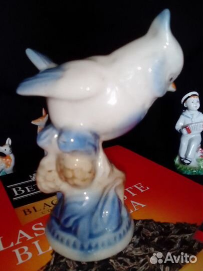 Фарфор Хохлатая синица СССР