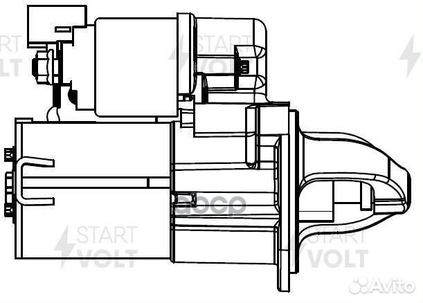 Стартер для а/м Hyundai Solaris (10) /Kia Rio