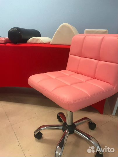 Стул Шашки розовый