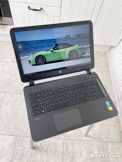 Стильный HP + Core 4 ядра игровой ноутбук