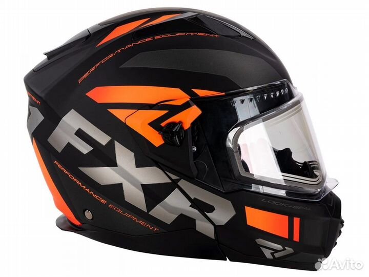 Шлем FXR Maveric Modular Team 20 Black/Char/Orange