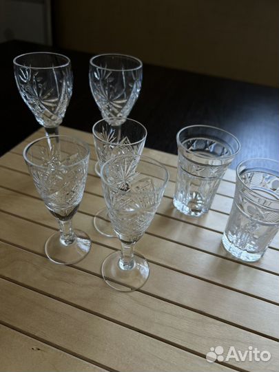 Хрустальные рюмки СССР