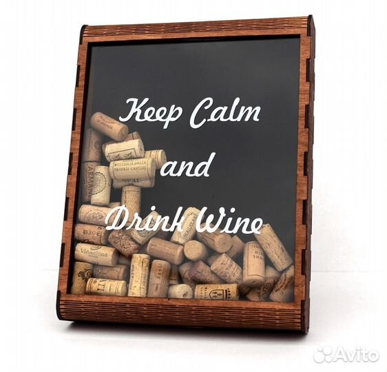 Копилка для винных пробок Keep Calm