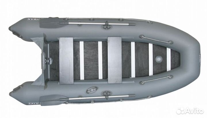 Лодка пвх Кайман N-400 серый