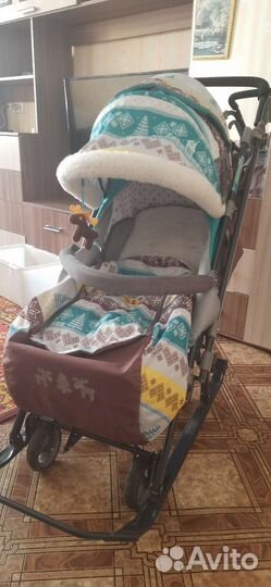 Детские санки коляска