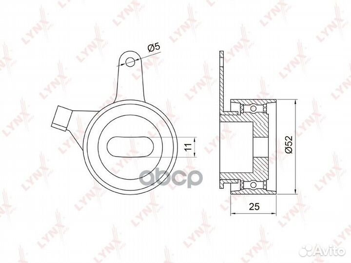 Ролик натяжной ремня грм KIA Carens 1.6 02 / R