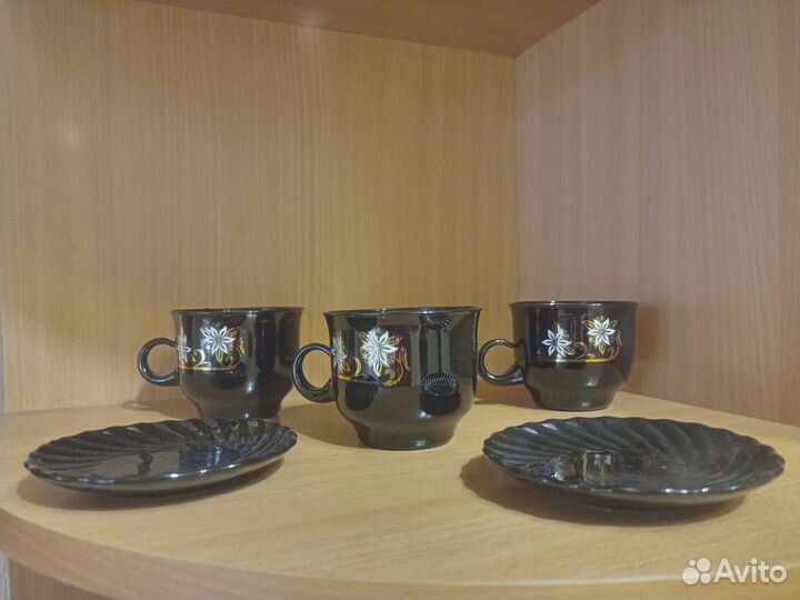 Бронь. Чашки, блюдца