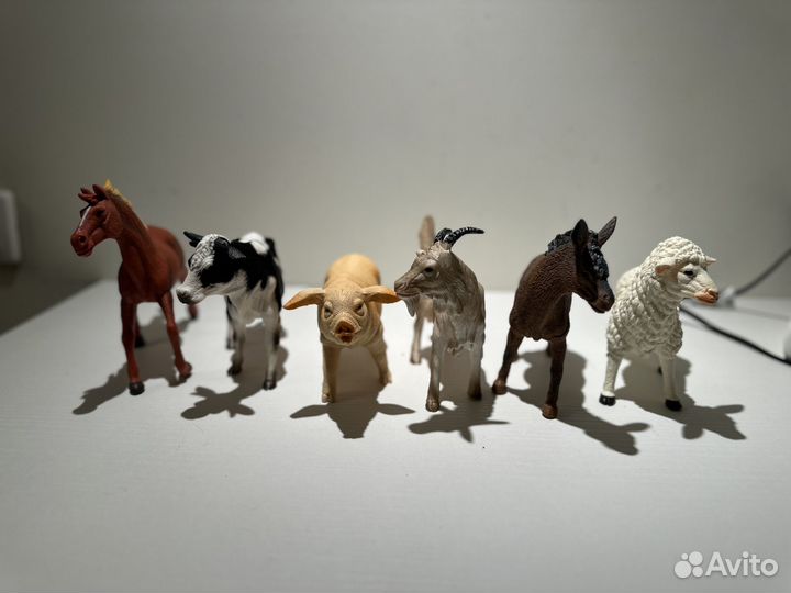 Фигурки домашних животных ферма реалистичные