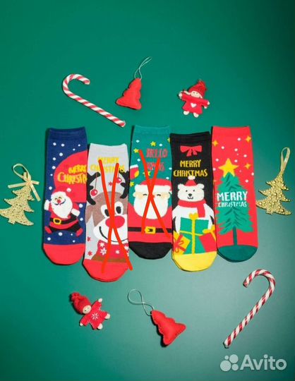 Новогодние носки
