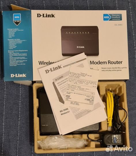 Роутер D-Link Wireless N 150 adsl 2 + Modem Router