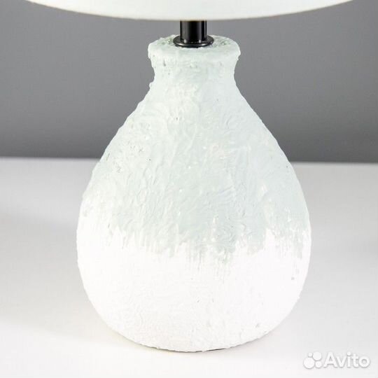 Настольная лампа 'Заряна' Е14 40Вт белый голубой 3