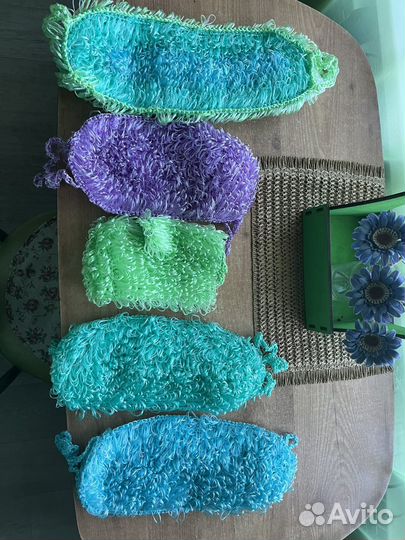 Мочалки ручной вязки