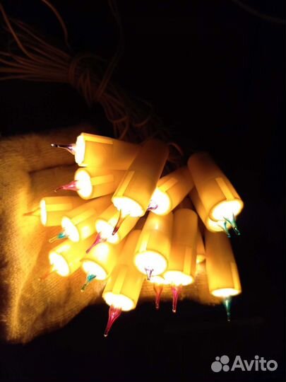 Елочная гирлянда СССР свечки