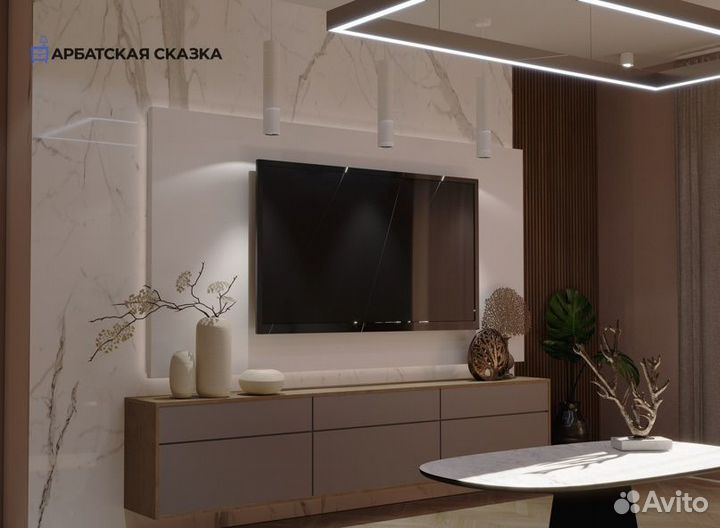 Подвесная тумба под тв Барталамео