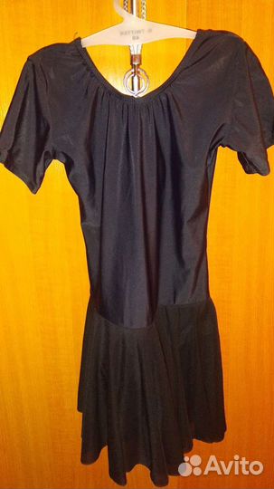 Купальник для танцев черный и белый