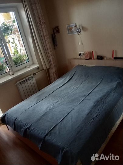 Покрывало на 2х спальную кровать жаккард джинс