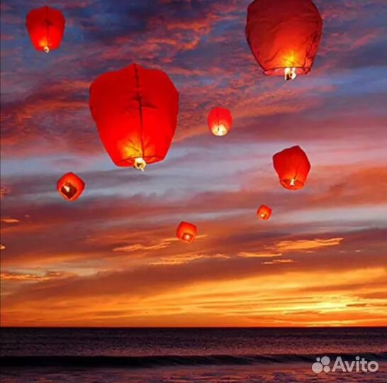 Китайские небесные фонарики